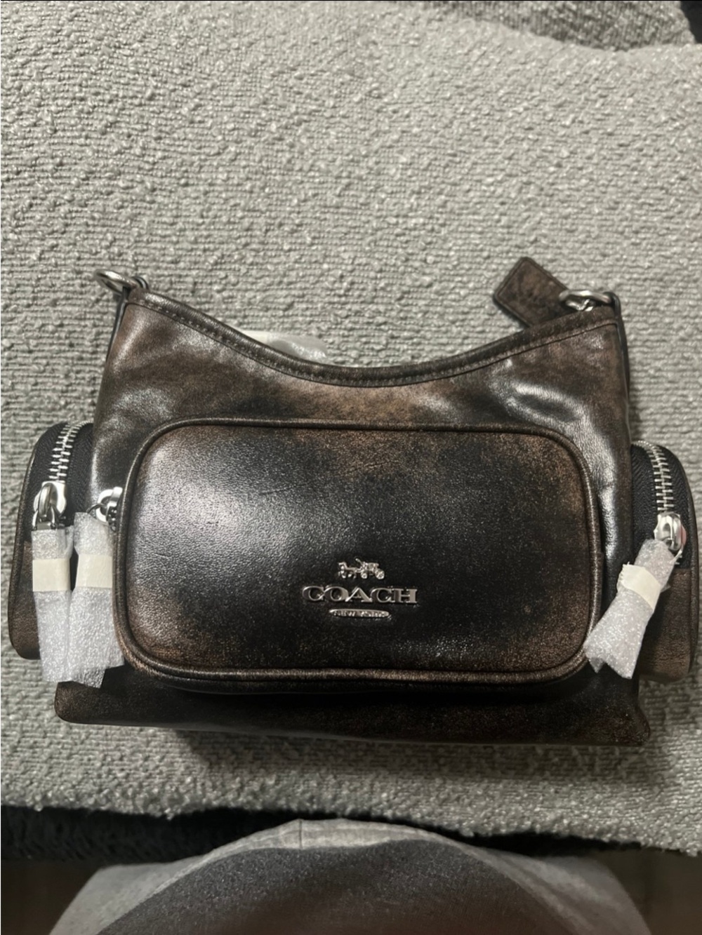 Coach Mini Laurel with Pockets in Loved Leather